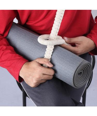 Rajrang Boho Macrame Yoga Mat Strap - Durable Ivory Beach Towel Carrier Sling - Buy Online on GoSupps.com