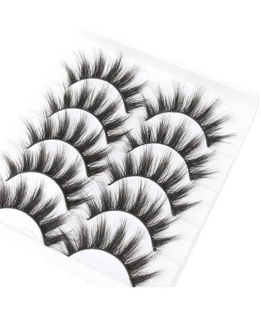Shop 3D Dramatic False Eyelashes - 5 Pairs of Fluffy Voluminous Reusable Strip Lashes | Glowing Win - Buy Online on GoSupps.com