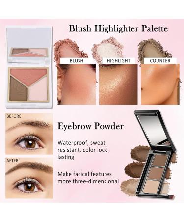 All in One Makeup Kit for Women Full Kit Travel Makeup Kit for Teens Makeup Gift Kit with Everything Foundation Eyeshadow Lip Gloss Lip Oil Eyebrow Blush Contour Powder Christmas Makep Gift-Set B Setb - Buy Online on GoSupps.com