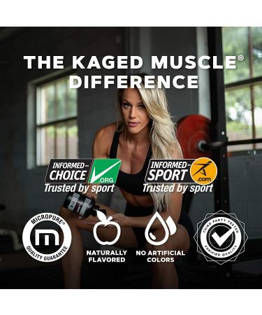 KAGED MUSCLE Fermented BCAA Powder | Vegan, Non-GMO, 72 Servings | Plant-Based Amino Acids for Protein Synthesis - Buy Online on GoSupps.com