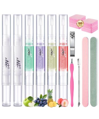 6 Pi ces Huile Cuticules Ongles Stylo: Stylos Huile a Cuticule Ongle pour R parer les Fissures et l'huile de Cuticule S che - Cuticle Oil Stylo Huile Cuticule Kit Soins pour Les Ongles