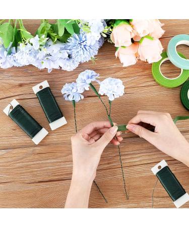 Zeanla 3 Pack Green Floral Wire 22 Gauge 118 Yards - Flexible Paddle Wire for Crafts, Christmas Wreaths, Garland, and Floral Arrangements - Buy Online on GoSupps.com