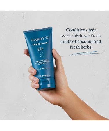 Harry's Hair Taming Cream 3-Pack | Lightweight & Natural Finish | Coconut & Herb Scent | 5.1 Fl Oz - Buy Online on GoSupps.com