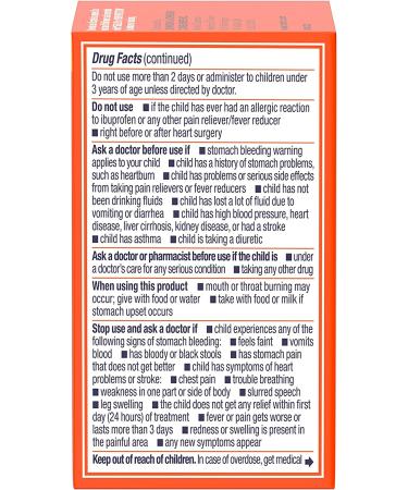 Motrin Children's Chewable Tablets 100mg Ibuprofen Grape Flavor - 24 Count Pack - Buy Online on GoSupps.com