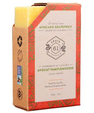 Crate 61 Vegan Citrus Soap Pack - 6 Handmade Bars with Essential Oils (4oz) for Men & Women - Buy Online on GoSupps.com