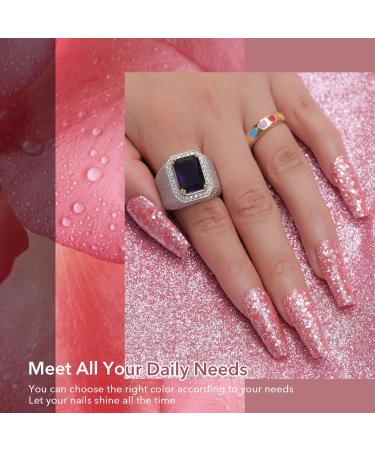 Aokitec 28g Shining Pink Nail Dipping Powder - French Powder Pro Collection for DIY Manicure - Long-Lasting & Odor-Free Formula - Buy Online on GoSupps.com