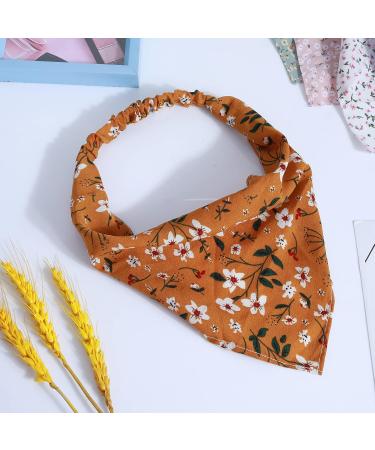 Molain 6-Piece Women's Boho Headband Scarves - Flower Print Chiffon Hair Accessories for Girls - Multi-Colored Fashion Hair Bands & Scrunchies - Buy Online on GoSupps.com