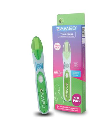 ZAMED - pregnancy test early test I 99% accuracy i fast result I 10 Miu ML I 99% biodegradable - first ecological and sustainable pregnancy test 1 Set across Europe