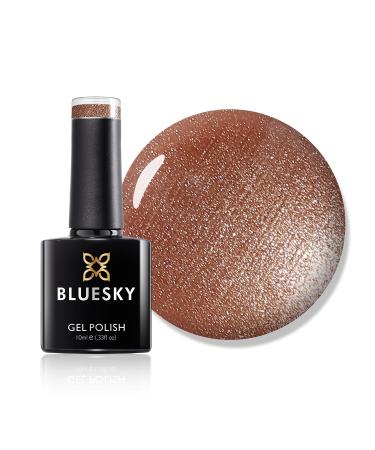 Bluesky Gel Nail Polish Spice Sparkle 80542 Bright Glitter Orange Peach Long Lasting Chip Resistant 10 ml (Requires Curing Under UV LED Lamp)