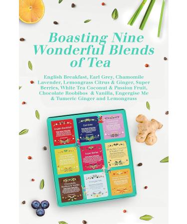 English Tea Shop Ultimate Tea Collection Gift Tin 72 Fairtrade & Organic Tea Bags 9 Delicious Tea Flavours - Buy Online on GoSupps.com