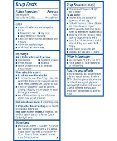 Zicam Intense Sinus Relief No-Drip Nasal Spray with Menthol & Eucalyptus - 0.5 oz - Buy Online on GoSupps.com