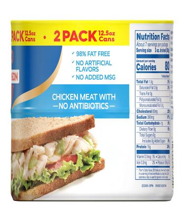 Swanson's Premium White Chunk Chicken Breast 12.5oz - Pack of 2 - Buy Online on GoSupps.com