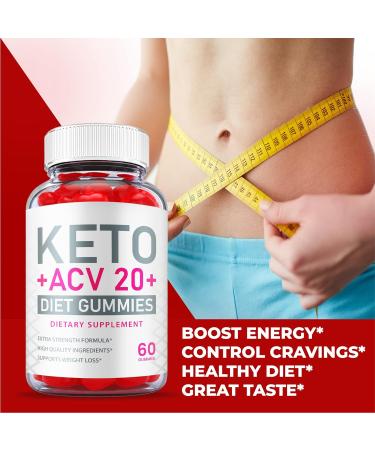 (3 Pack) Keto ACV 20 Plus Gummies - Official Formula Vegan - Apple Cider Vinegar 180 Gummies with Vitamins B12, B6, and Beet Root Juice - Buy Online on GoSupps.com