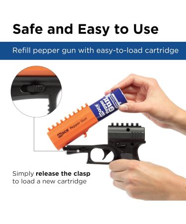 Mace Brand Self Defense Pepper Spray Gun 2.0 Accurate 20 Pepper Spray Leaves UV Dye on Skin Replaceable Cartridge (80406) Mace Self Defense Pepper Spray for Women/Men Made in the USA 1 Pack - Buy Online on GoSupps.com