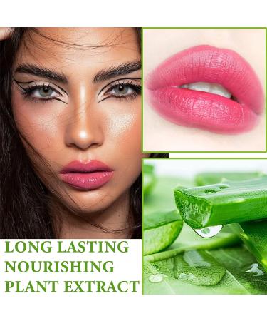 2 PCS Aloe Vera Color Changing Lipstick Set - Long Lasting & Waterproof Lip Tint Gloss for Women - Buy Online on GoSupps.com