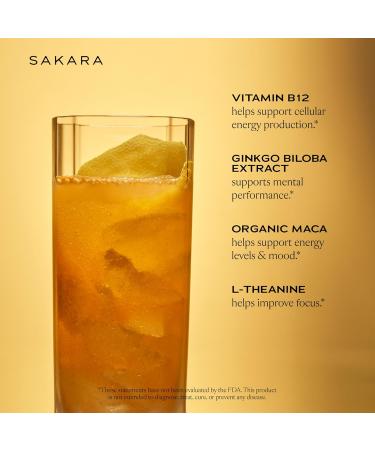 SAKARA Energy Effervescents - 15 Sugar-Free Electrolytes Packets with Vitamin B12 & L Theanine | Flavored Hydration Powder for Energy Boost - Buy Online on GoSupps.com