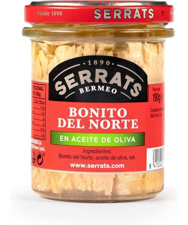 SERRATS 12 Stuks Bonito from the North of the Cantabrian Sea in Olijfolie 190g - Buy Online on GoSupps.com