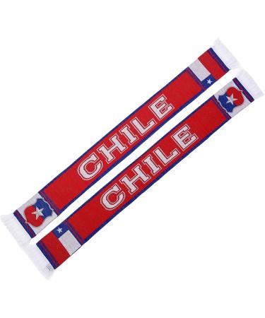 Chile Soccer Knit Scarf - Official Team Merchandise | [Brand Name] - Buy Online on GoSupps.com