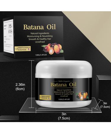 Natural Batana Oil for Hair Growth - 100% Pure Dr. Sebi Oil | Prevent Hair Loss & Split Ends - 3.4 OZ - Buy Online on GoSupps.com