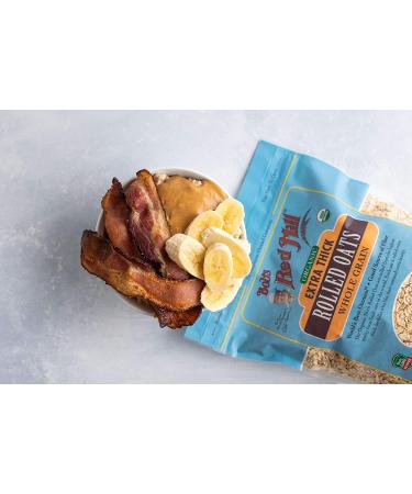 Bob's Red Mill Organic Extra Thick Rolled Oats - 32oz Pack of 4 | Healthy Breakfast Choice - Buy Online on GoSupps.com