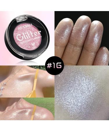 DE'LANCI Glitter Eyeshadow - Richly Pigmented Long Lasting Shimmer Eye Makeup for Fair Skin - Talc Free, Silver/Pink Pluto 1G - Buy Online on GoSupps.com