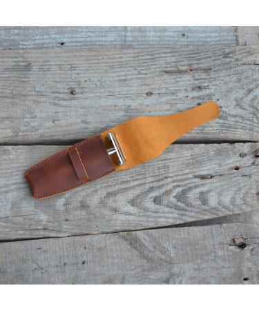 Buy JJNUSA Old Fashioned Sleeve Travel Pouch for Double Edge Safety Razor - Leather Case for Men s Personal Care Essentials - Durable Brown Design - Buy Online on GoSupps.com