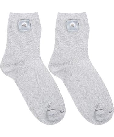 Vcedas Silver Fiber Therapy Conductive Massage Socks - Electrode PU Leather Socks for Pain Relief | International Shipping - Buy Online on GoSupps.com