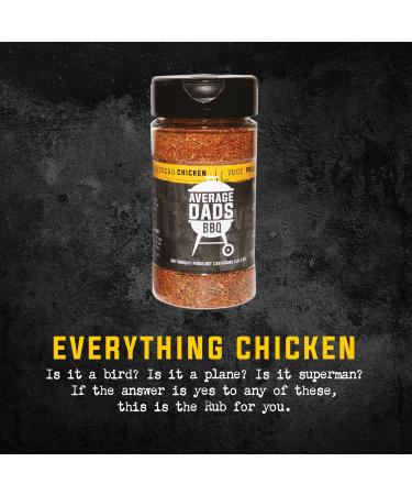BBQ Seasoning Rubs-Average Dads Everything Chicken-Chicken Spice Blend Seasoning And Dry Rub No MSG Non-GMO Gluten-Free Bbq Rubs And Spices For Smoking Grilling Frying Roasting Gifts For Him Christmas Gift - Buy Online on GoSupps.com