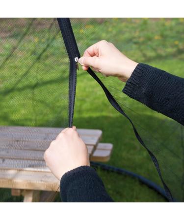 Infactory Moskitonetz Umbrella - Premium Mosquito Net for Parasols (330x250 cm) | 220 Mesh Black Mosquito Protection - Buy Online on GoSupps.com