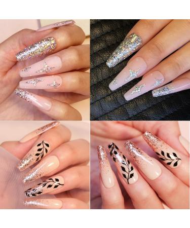 Glitter Gel Nail Polish - Silver Gel Nail Polish - Soak Off UV LED Sparkle Silver Glitter Gel Polish - Long-Lasting - Ideal for Home Use - Buy Online on GoSupps.com