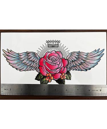 6 Sheets Temporary Chest Tattoos for Women - Dragonfly Butterfly Flower Wings Underboob & Sternum Tattoos - Realistic Long Lasting Waterproof Designs - Buy Online on GoSupps.com