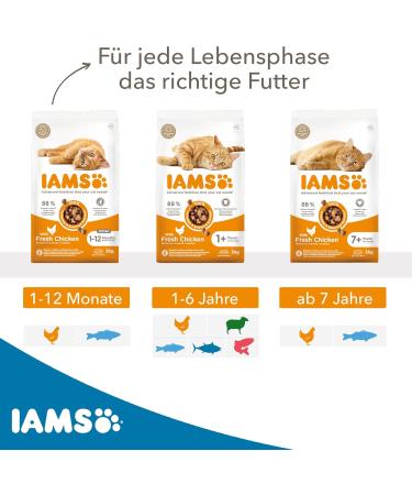 IAMS Dry Cat Food with Tuna - Nutrient-Rich Formula for Cats Aged 1-6 10 kg Pack - Buy Online on GoSupps.com