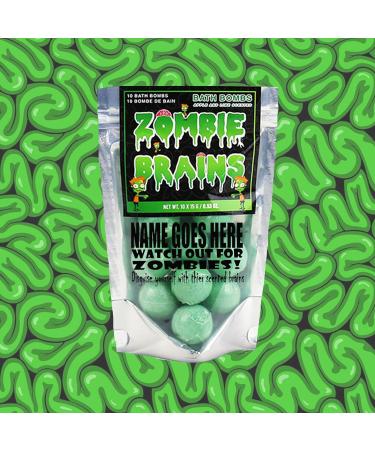 Zombie Brains Personalised Tropical Scented Bath Bombs Set of 10 Gift - Buy Online on GoSupps.com