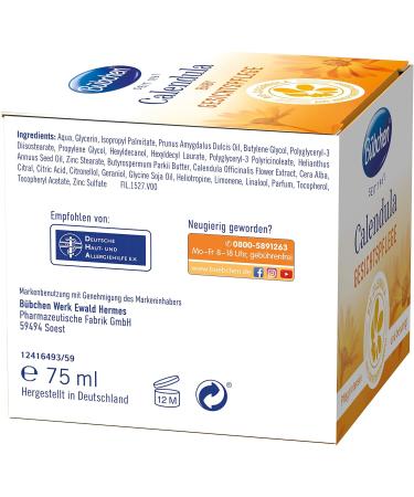 B bchen Calendula Facial care with organic dula for the protection of sensitive skin 75 ml - Buy Online on GoSupps.com