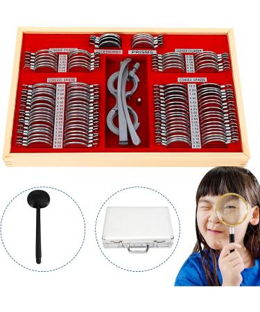 Buy Lannadd 104-Piece Optical Trial Lens Set - Metal Edge Optometry Lenses & Aluminum Frame for Hospitals & Opticians - International Shipping Available - Buy Online on GoSupps.com