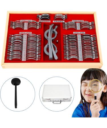 Jinprdamz 104-Piece Optical Test Lens Set | Premium Optometry Trial Frame & Case | Ophthalmological Equipment for Accurate Testing - Buy Online on GoSupps.com