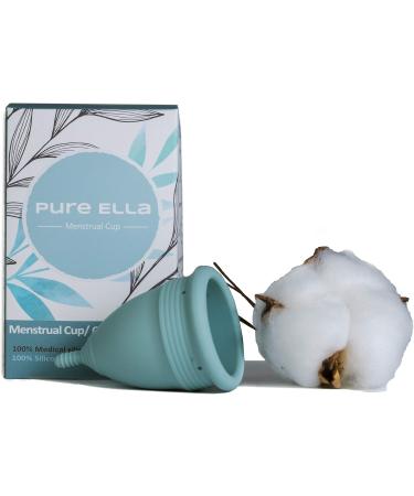Pure Ella Menstrual Cup | BPA-Free Silicone | 12-Hour Wear | Eco-Friendly & Hypoallergenic | Sizes XS S L - Buy Online on GoSupps.com