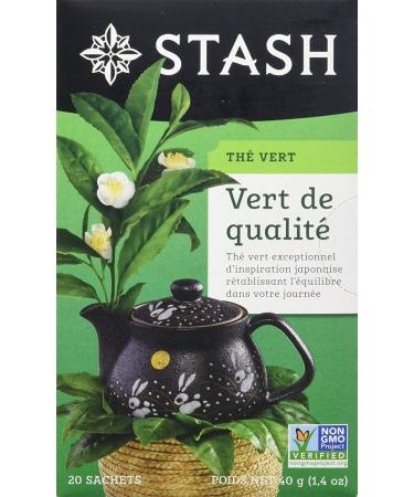 Stash Tea Premium Green Tea Bags - 20 Count Box (Pack of 6) | Foil Freshness - Buy Online on GoSupps.com