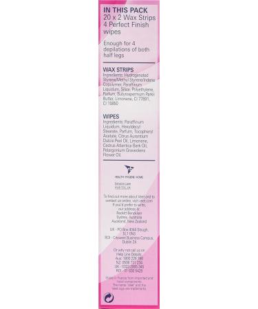 Veet Ready to Use Wax Strips x40 for Normal Skin - Smooth & Easy Hair Removal - Buy Online on GoSupps.com