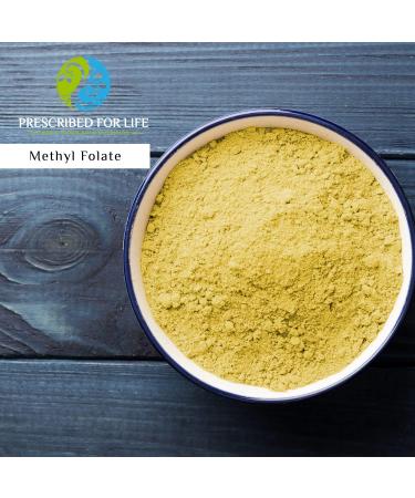 Prescribed For Life Methyl Folate Powder | Bioavailable Folic Acid to Support Brain Health | Pure Powdered Vitamin B9 Folate Supplement for Women & Men (0.5 oz / 14 g) - Buy Online on GoSupps.com
