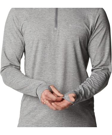 Columbia Men's Tech Trail 1/4 Zip City Grey Heather XL - Shop Now - Buy Online on GoSupps.com