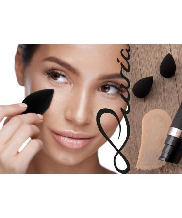 Luvia Beauty Blender Mini Sponge Set - 4 Super Soft Black Makeup Eggs for Precise Blending | International Shipping Available - Buy Online on GoSupps.com