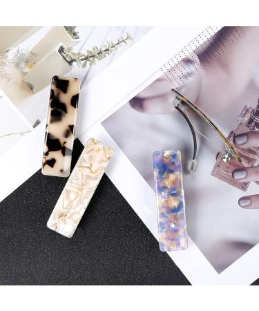 Kiiwah 4pcs French Design Hair Barrettes with Automatic Clamp for Women - Ideal for Fine and Thick Hair Styling - Buy Online on GoSupps.com