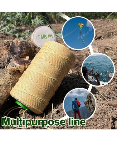 DWLIFE Yellow Kevlar Line 100lb | High Strength, Abrasion Resistance, Flame Retardant Cord for Fishing, Kite, Model Rocket, Hammock Tarp, Tactical Survival - 0.8mm x 100ft - Buy Online on GoSupps.com