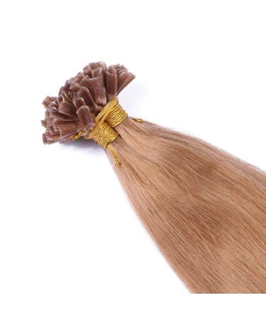 High-Quality Keratin Bonding Hair Extensions - #12/60 Ombre - 60cm U-Tip - 25 Strands - 100% Remy Real Hair by Novon Hair Extensions - Buy Online on GoSupps.com