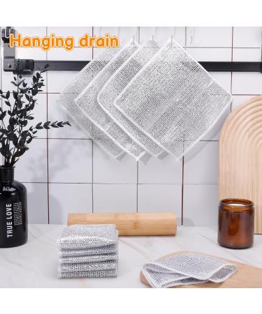 XINRUI 20 PCS Multipurpose Wire Dishwashing Rags for Wet and Dry Non-Scratch Wire Dishcloth Reusable Kitchen Cleaning Towels Dish Cloths No Odor Quick Drying for Home Kitchen Daily Cleaning - Buy Online on GoSupps.com