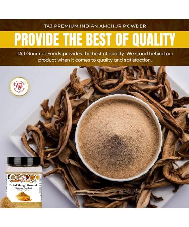 Taj Premium Indian Amchur Powder - 16oz Jar, Dried Mango Powder for Authentic Flavor - Buy Online on GoSupps.com