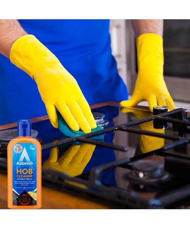 Marigold & Astonish Bundle:Kitchen & Bathroom Cleaning Solutions - Oven and Cookware Cleaner 150g HOB Antibacterial 235ml Mould & Mildew Blaster with Marigold Gloves(M) - Buy Online on GoSupps.com