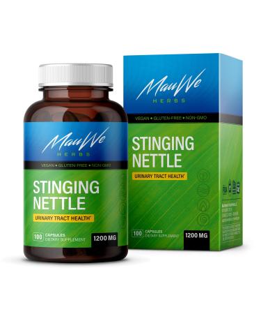 Mauwe Herbs Stinging Nettle Root Capsules 1000mg - Stinging Nettle Capsules Support Supplement for Women, Blood Pressure, & Circulation - Stinging Nettle Root Extract Urtica Dioica - 100 Capsules - Buy Online on GoSupps.com