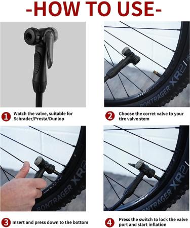 BV Smart Twin Valve Head for Bike Floor Pump - Presta, Schrader, Dunlop - Replacement Twinhead Bicycle Parts - Topeak Compatible - Buy Online on GoSupps.com